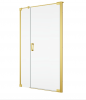 Ronal Sanswiss drzwi wahadłowe jednoczęściowe lewe ze ścianką stałą w linii 140,1-200x0-200 cm, szkło przezroczyste, profile GOLD LINE złoty CA31CGSM21207